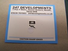 "0" Gauge 247 Developments Shed Plate 2B