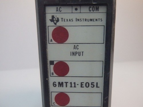 6MT11E05L-TEXAS INSTRUMENTS - E 6MT11-E05L / Módulo Entrada 24VAC Usada - Picture 3 of 3