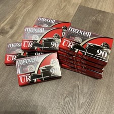 Maxell UR 90 Minute Blank Audio Cassette Tapes Normal Bias Lot Of 4 New Sealed