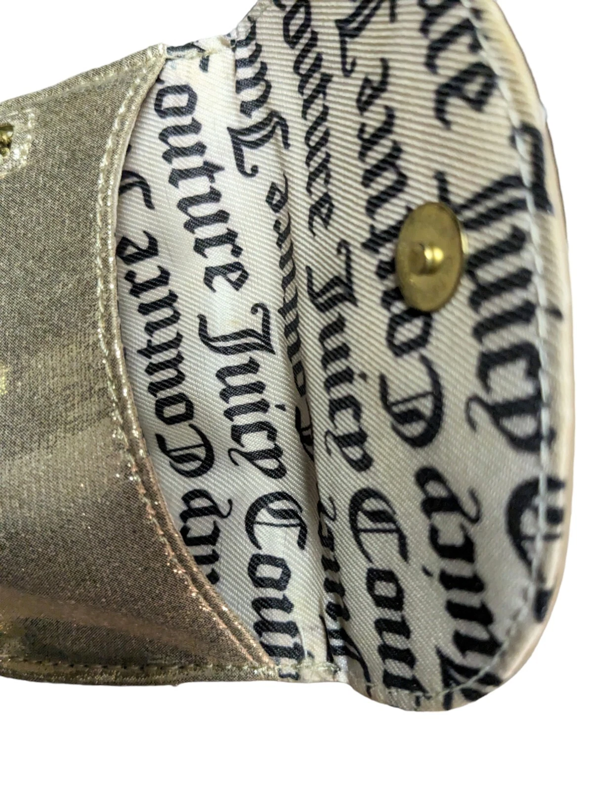 JUICY COUTURE Mini Borsa a Croce Oro Celine