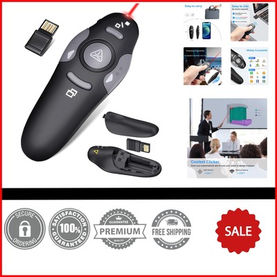 Wireless Clicker for Presentations with Ergonomic Shape - USB PowerPoint Remote