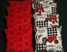 Farm Tractor International Farmall fabric 8 ACA Regulation Corn Hole Game Bags