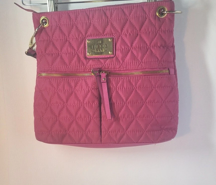 Nicole miller pink purse clearance