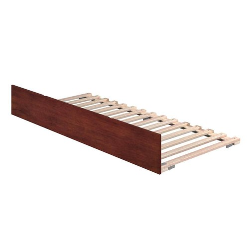 AFI Daybed Twin/Queen Durable Solid Hardwood Extra Long Trundle in Walnut Brown - Picture 4 of 8