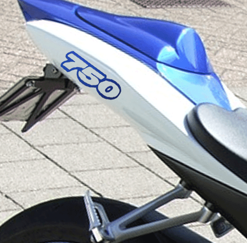 SUZUKI GSXR 750 OUTLINE STICKER DECAL (2) - Foto 10 di 10