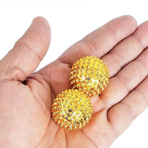 Hand Exercise Acupuncture Massage Balls Magnetic Spiked Massager Muscle Relieve - Picture 4 of 17