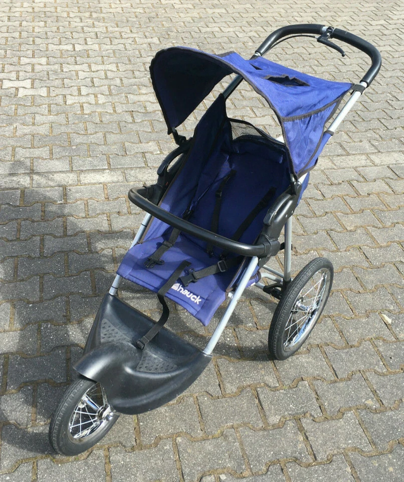 Hauck Kinderwagen Jogger Sportwagen Blau faltbar gut erhalten - Bild 1 von 4