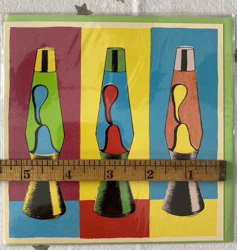 NEW Vintage Santoro Greeting Card Lava Lamps Made In England 1997 - Picture 9 of 9
