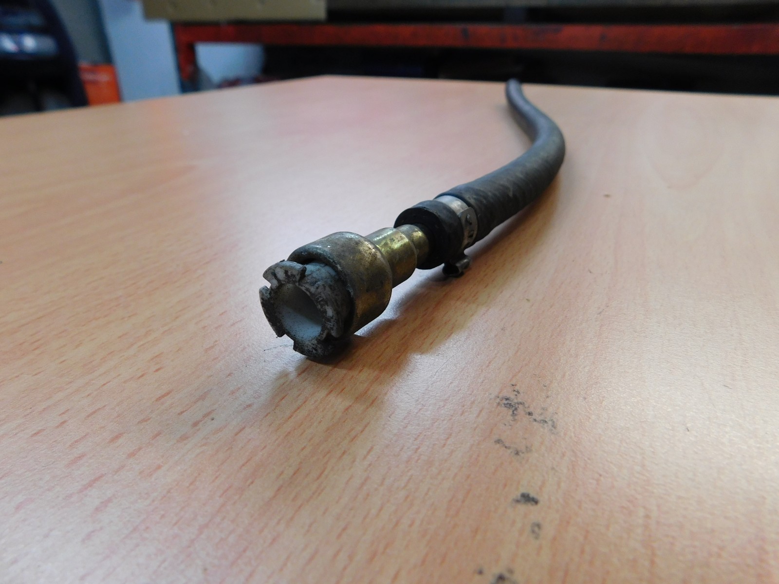 USED FORD BF FALCON FUEL HOSE LINE TANK TO ENGINE WHITE FITTING MAY SUIT BA XR6 eBay