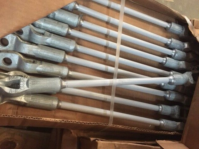 Case Of 10 Aluma Form FGS16 12CT Guy Strain Fiberglass Rod Iron 