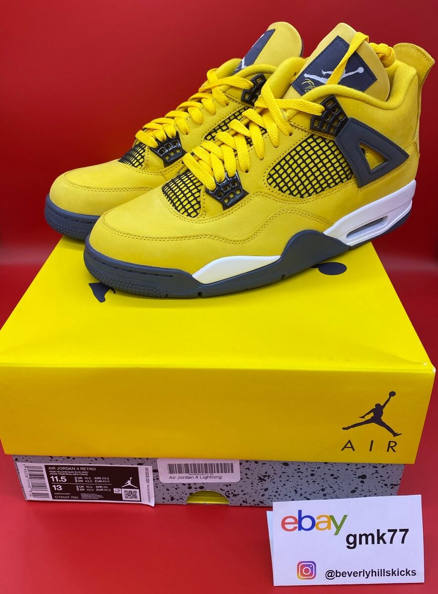 Nike Air Jordan 4 Retro Lightning Yellow 2021 CT8527-700 Nike Air Jordan 4 Retro Lightning Yellow 2021 CT8527-700