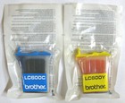 Brother LC 600 / LC600 Genuine Cyan & Yellow Set. New / Sealed.