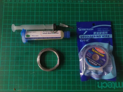 Soldering Starter Kit - Mechanic HX-T100 Solder, Kingbo RMA-218 Flux, R300 Wick