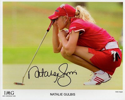 NATALIE GULBIS HAND SIGNED 8x10 COLOR PHOTO+COA BEAUTIFUL