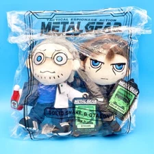 Metal Gear Solid Snake & Otagon Plush Figure Set Posable Plushie Official Konami