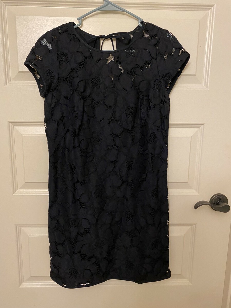 LOFT Black Flower Lace Dress - NWOT | eBay