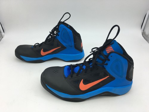 Nike Dual Fusion BB II Men's Size 9 Shoes Black Blue Basketball (610202-001) - Picture 5 of 10