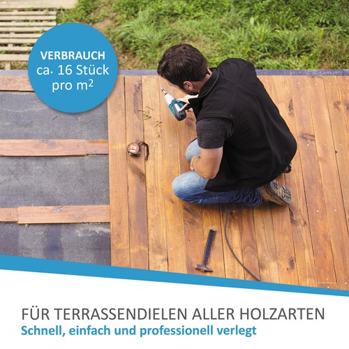 800 Abstandhalter 4 mm - 7 mm für Terrassendielen Distanzhalter Abstandshalter - Bild 14 von 27