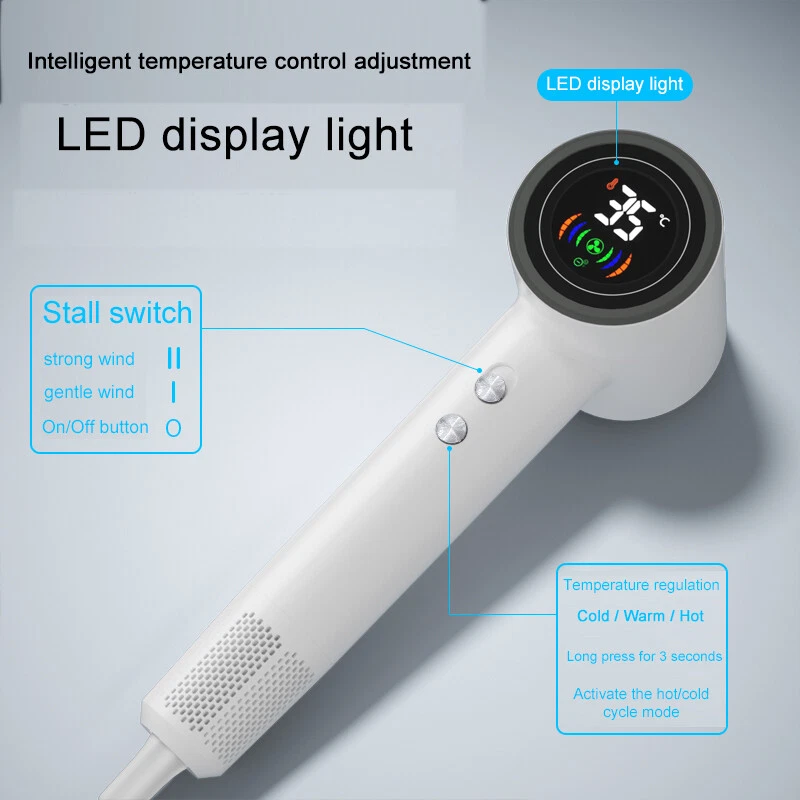 Professional High-Speed Blow Dryer, 110000 RPM, Negative Ion Technology - Image 3 of 4