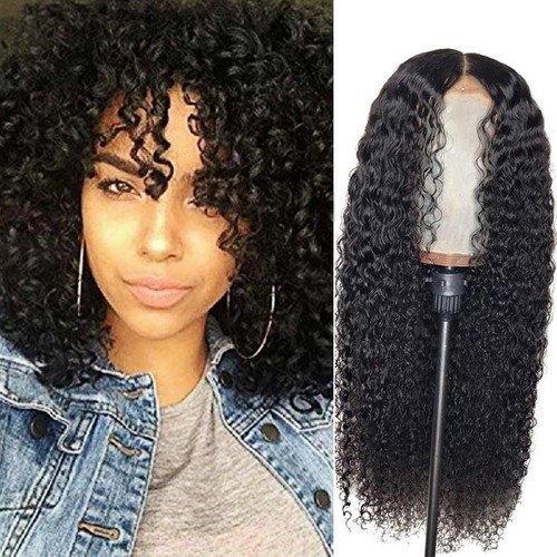 Peruvian Curly Human Hair Wig Glueless Lace Front Human Hair - Picture 8 of 39