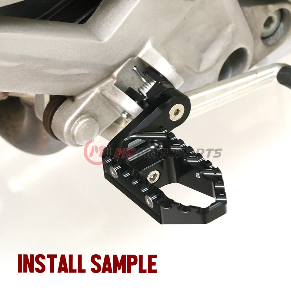 estriberas anchas delanteras inferiores negras TRC 40 mm para Honda VTR1000 SP1/2 RC51 00-07 06 Foto 2 de 4