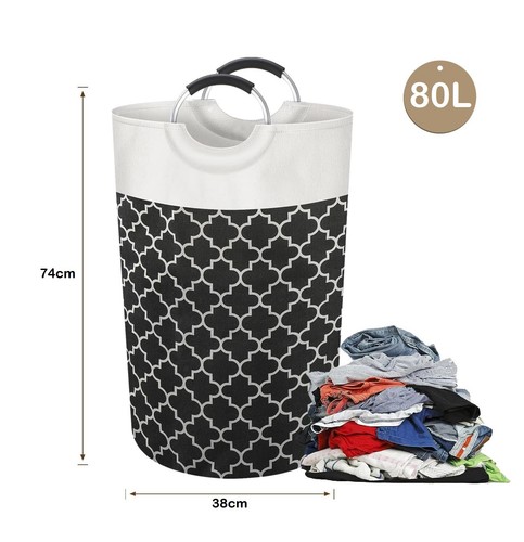 Large Laundry Hamper Handles Storage Basket Washing Clothes Bin Box Container - Picture 3 of 6