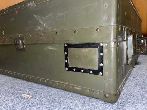 Vintage Solid Hard side Green 25” HARTMANN TRUNK LUGGAGE Detachable Suitcase - Picture 12 of 12