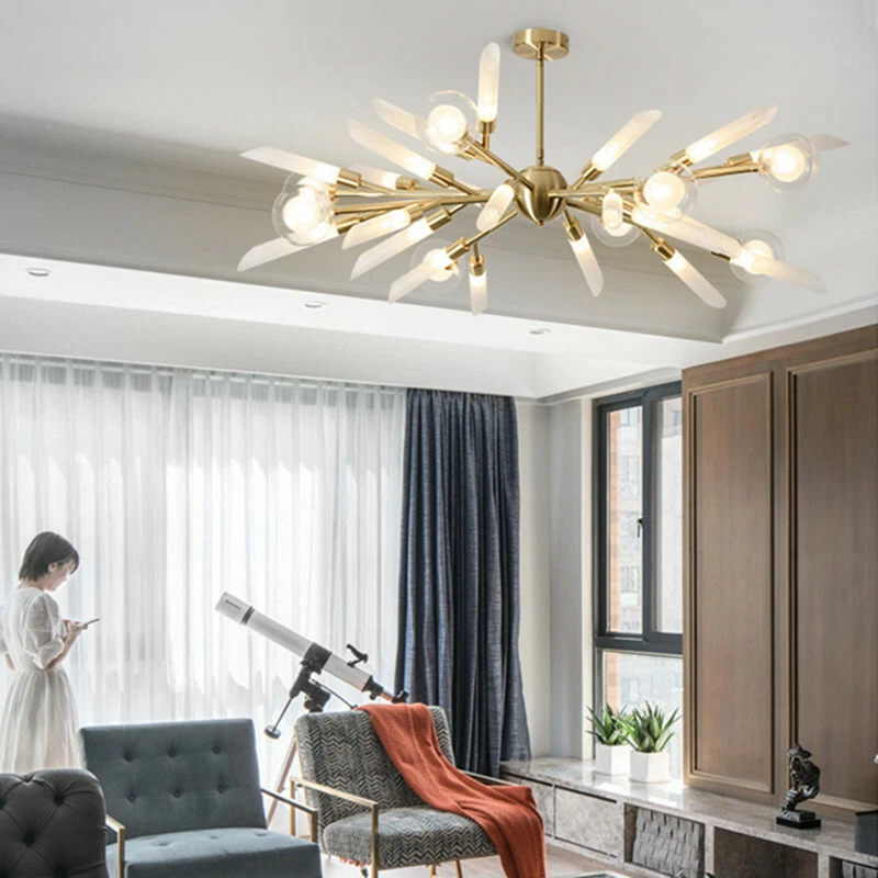 Large Chandelier Lighting Living Room Pendant Light Bar Lamp Home