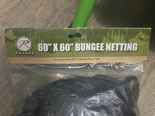 Rothco 10199 Bungee Cargo Hold Netting 60'' X 60'' Black - Picture 3 of 9