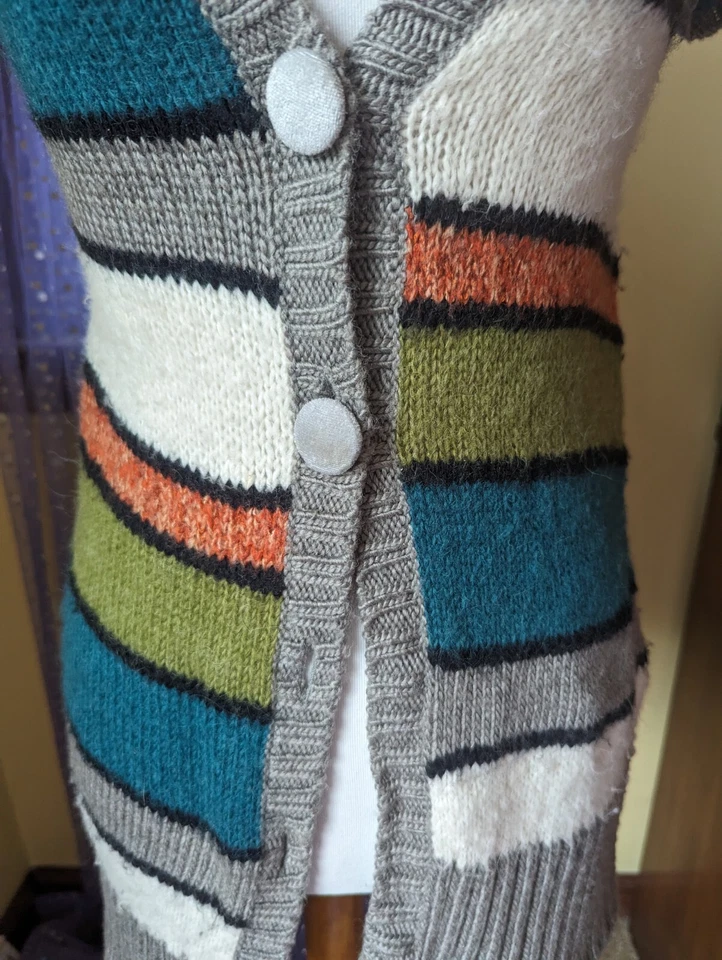 Cárdigan grueso suéter pequeño vintage Y2K Buffalo por David Bitton Foto 3 de 4