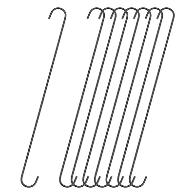 8 Pack S Hanging Hooks 20inch 500mm Extra Long Steel Hanger Indoor Outdoor Uses