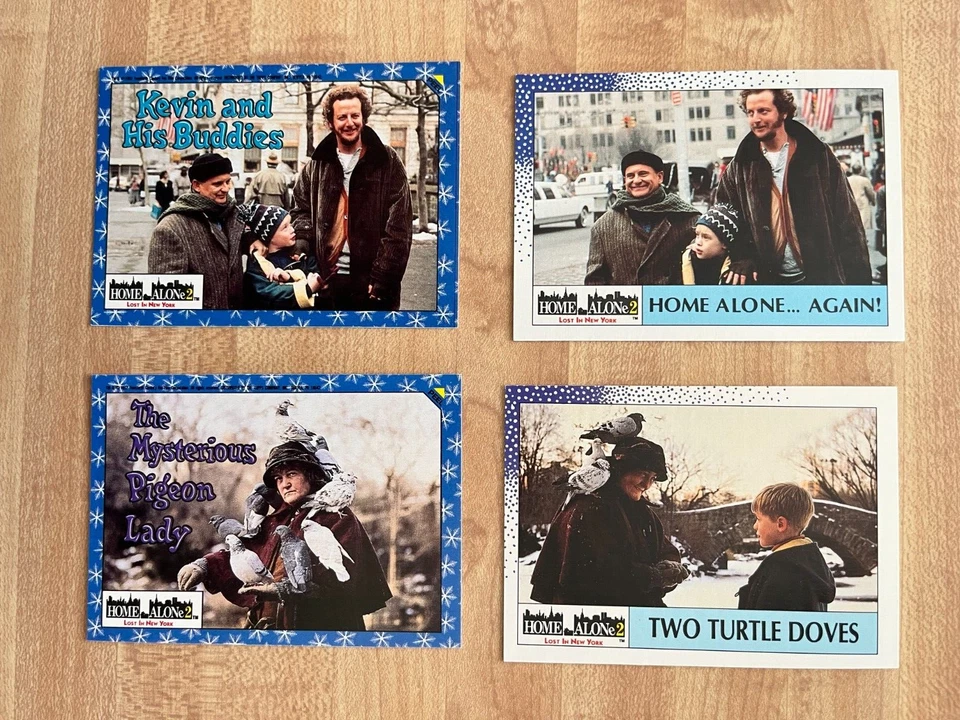 Juego de 2 tarjetas de película 1992 Topps Home Alone con envoltura e insertos de pegatinas conjunto NrMt Foto 2 de 4