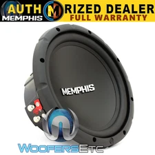 MEMPHIS SRX1044 10" SUB 400W DUAL 4-OHM SUBWOOFER BASS SPEAKER CAR AUDIO NEW
