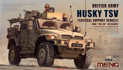 Husky del ejército británico Meng modelo 1/35 VS-009 TSV (vehículo de apoyo táctico) - Imagen 1 de 1