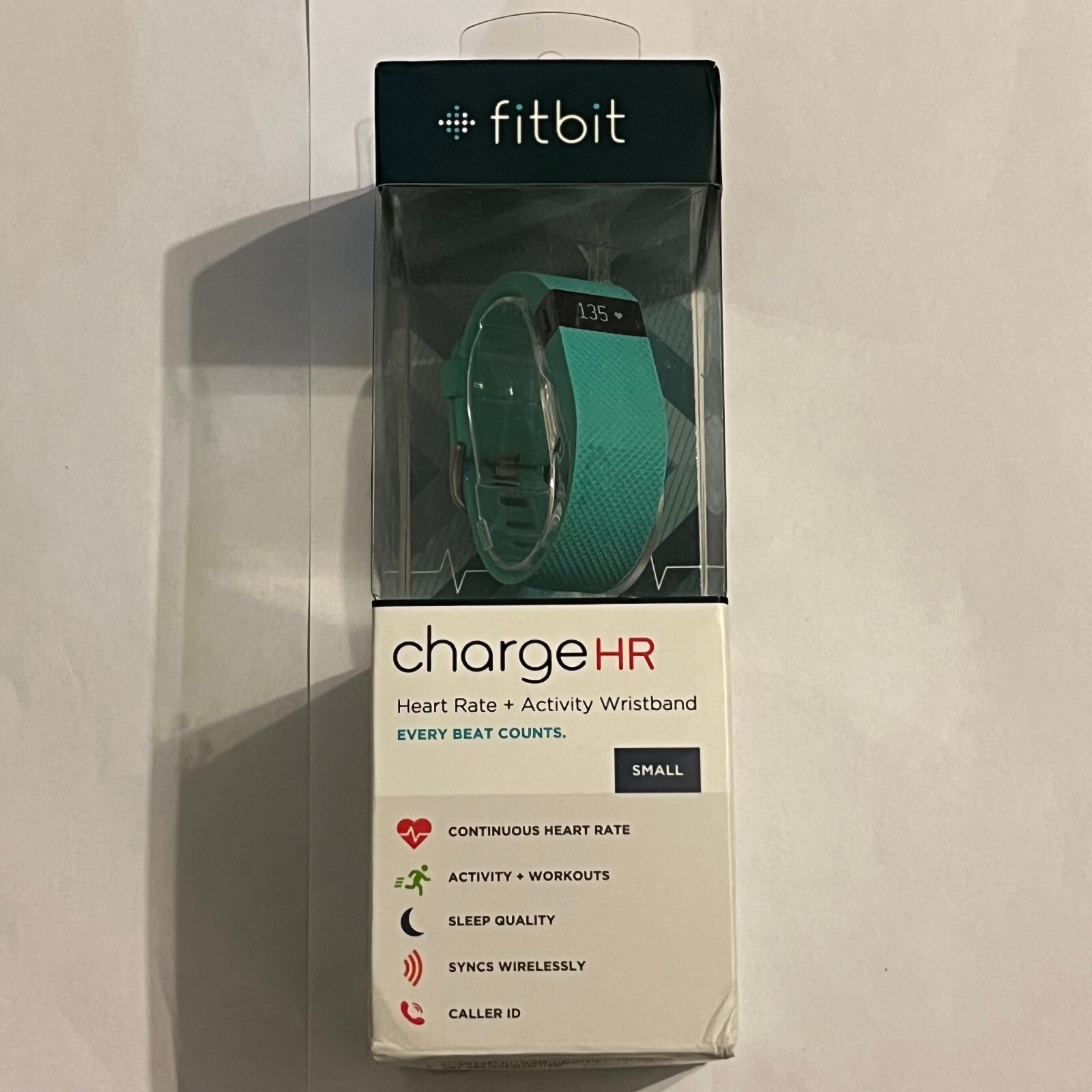 Fitbit Charge HR Heart Rate Monitor Activity Tracker FB405 Small Green-image