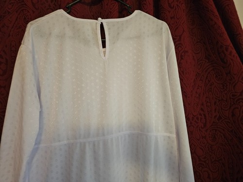 LDS Mormón Largo Blanco Templo Vestido Talla Grande L Pullover por Dressed In White - Imagen 5 de 12