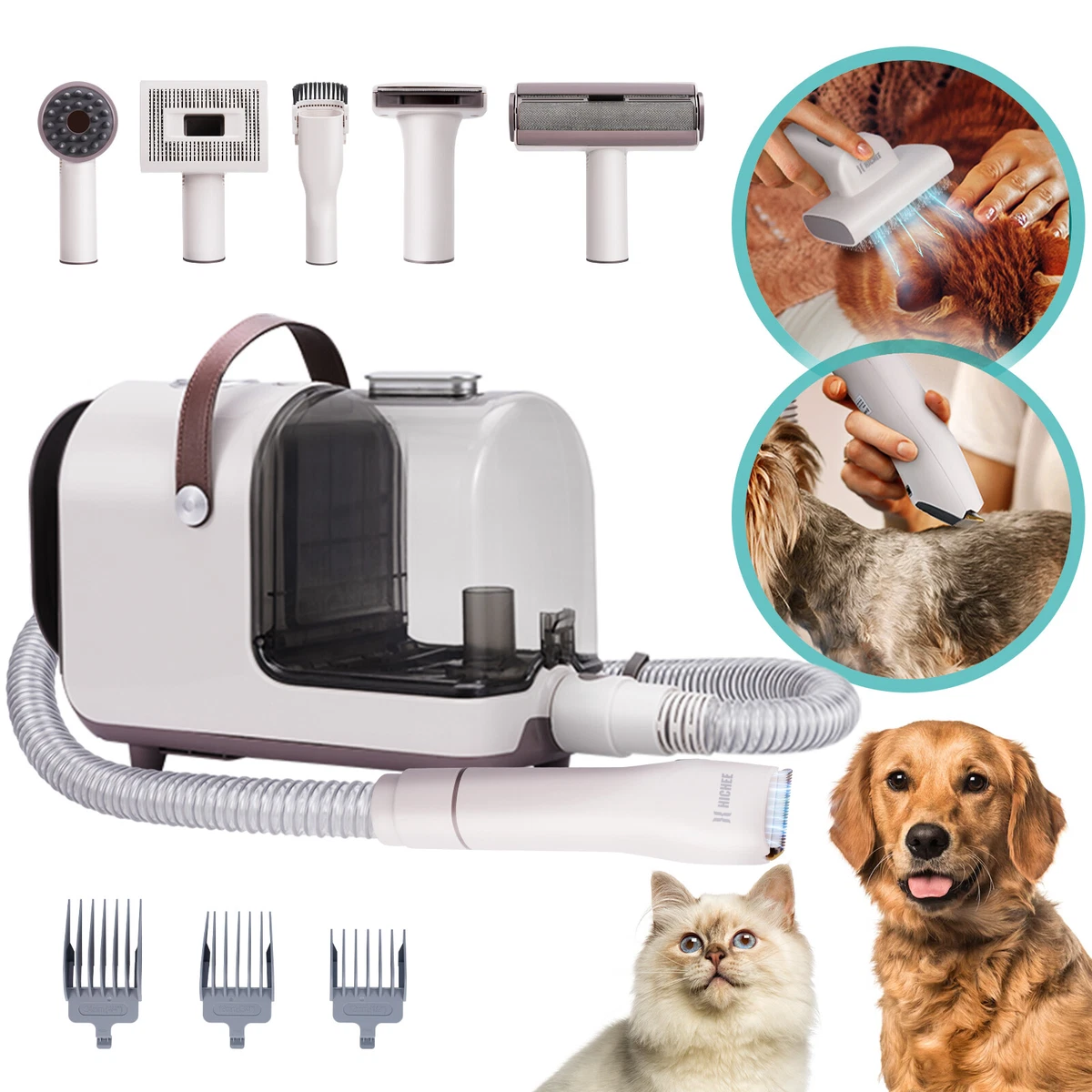 Pet Grooming Vacuum Pet Hair Vacuum Cleaner Dog Brush Vacuum Doggy Vacuum  Brush