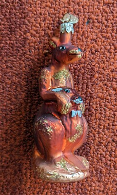  KANGAROO & JOEY Glass Ornament 