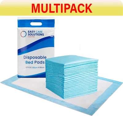 80 x Disposable Incontinence Bed Pads 60x90 cm Protection Sheets - 4 Packs of 20