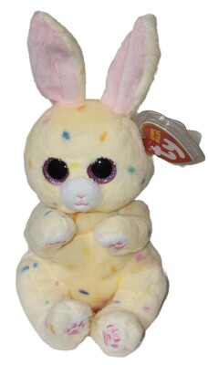 Toy Peluche Ty Lapin Ty Beanie Bellies CREAM The Easter Bunny