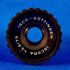Isco-Gottingen Iscora 75mm f/4.5 Enlarging Lens with Hard Case Nice Shape