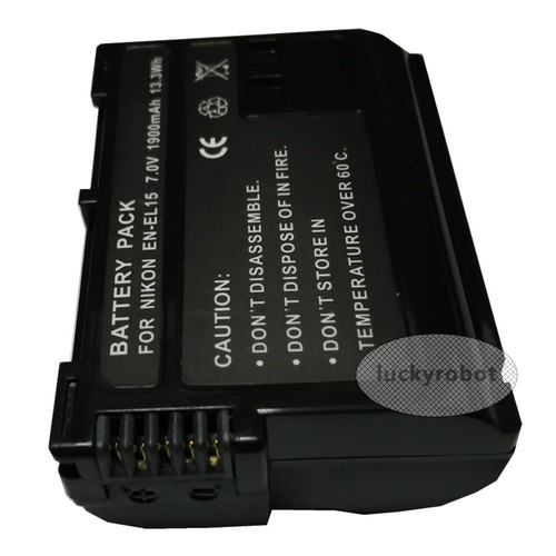 EN-EL15A Battery For Nikon D7100 D750 D610 D7500 D7200 D800 D810 D850 D7000 - Picture 3 of 6
