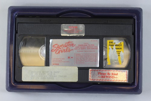 Sweater Girls VHS World Premiere Big Box Video Charlene Tilton Meegan King - Picture 7 of 7