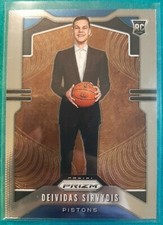 2019-20 PANINI PRIZM DEIVIDAS SIRVYDIS ROOKIE #298 DETROIT PISTONS