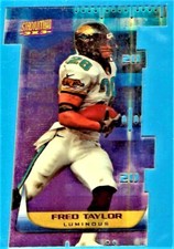     FRED TAYLOR 1999 STADIUM CLUB 3X3 LUMINOUS # T5A  (MINT)