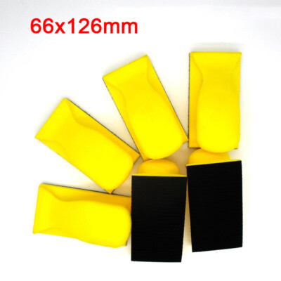 66mmx126mm Foam Hook Loop Backing Pad Hand Sanding Block Polishing For Sandpaper