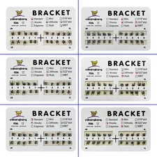 10 kits Dental Orthos Brackets Braces Mini Standard Roth MBT 3-4-5/3 Hooks ex
