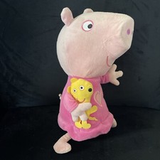 Peppa Pig Plush Sleep And Oink Talking Bedtime Doll Tested Works 14 Preowned