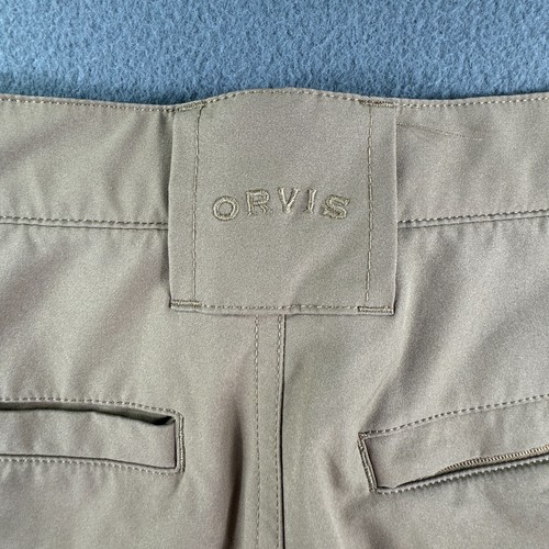 Orvis Tech Shorts Men 40 Cargo Hiking Beige Stretch Performance Fishing Guide - Picture 7 of 15