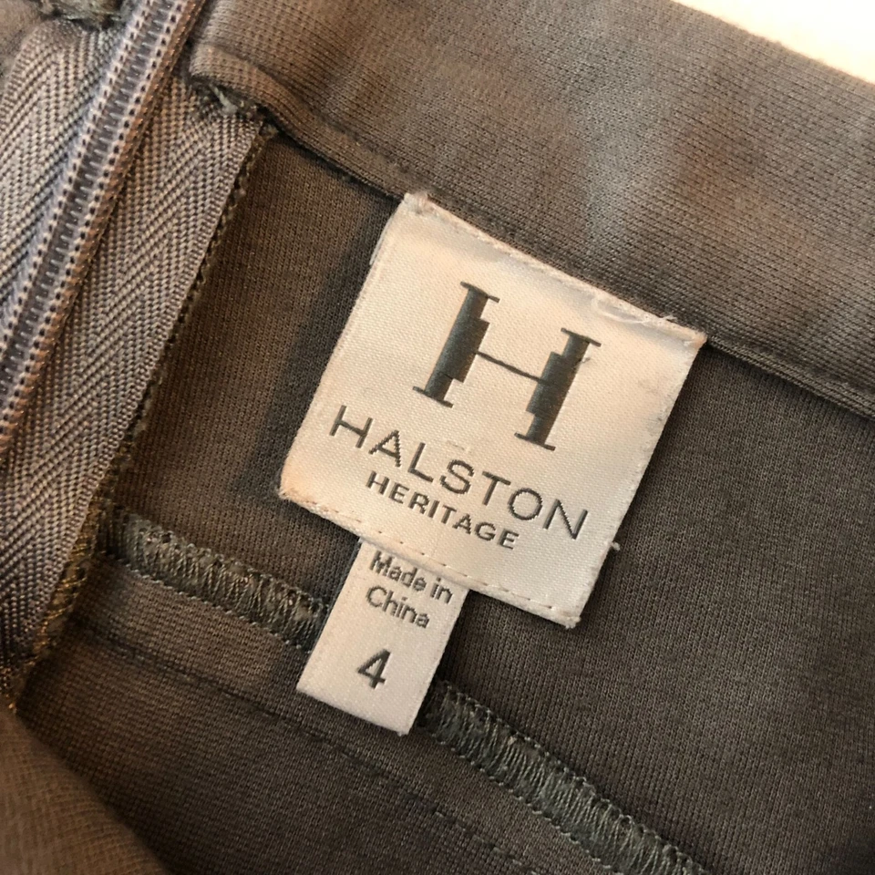 Falda lápiz Halston Heritage elástica gris topo 4 Foto 3 de 3
